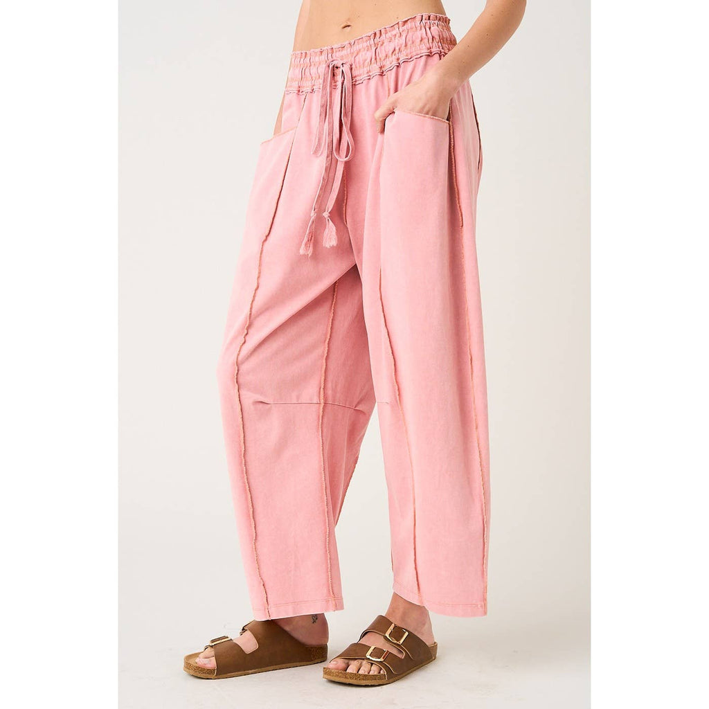 Strawberry Matcha Barrel Pants