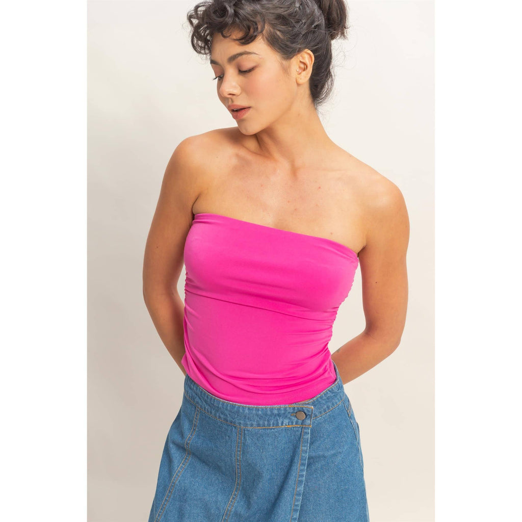 Essential Tube Top- Poppy