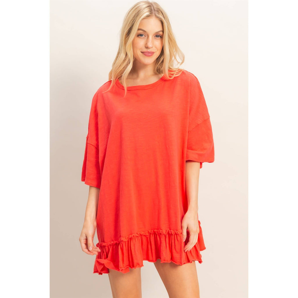 On The Go Ruffle Tunic