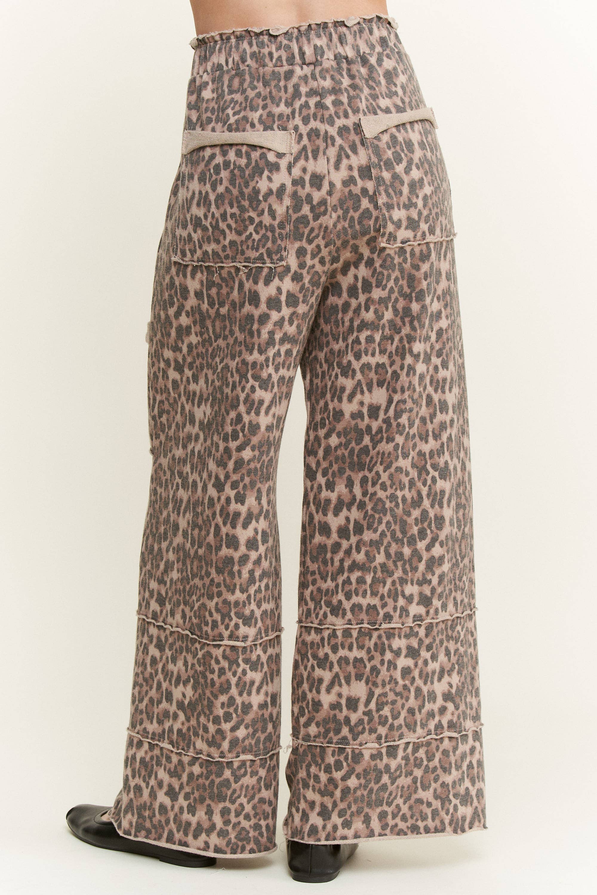 Leopard Wide Leg Pants
