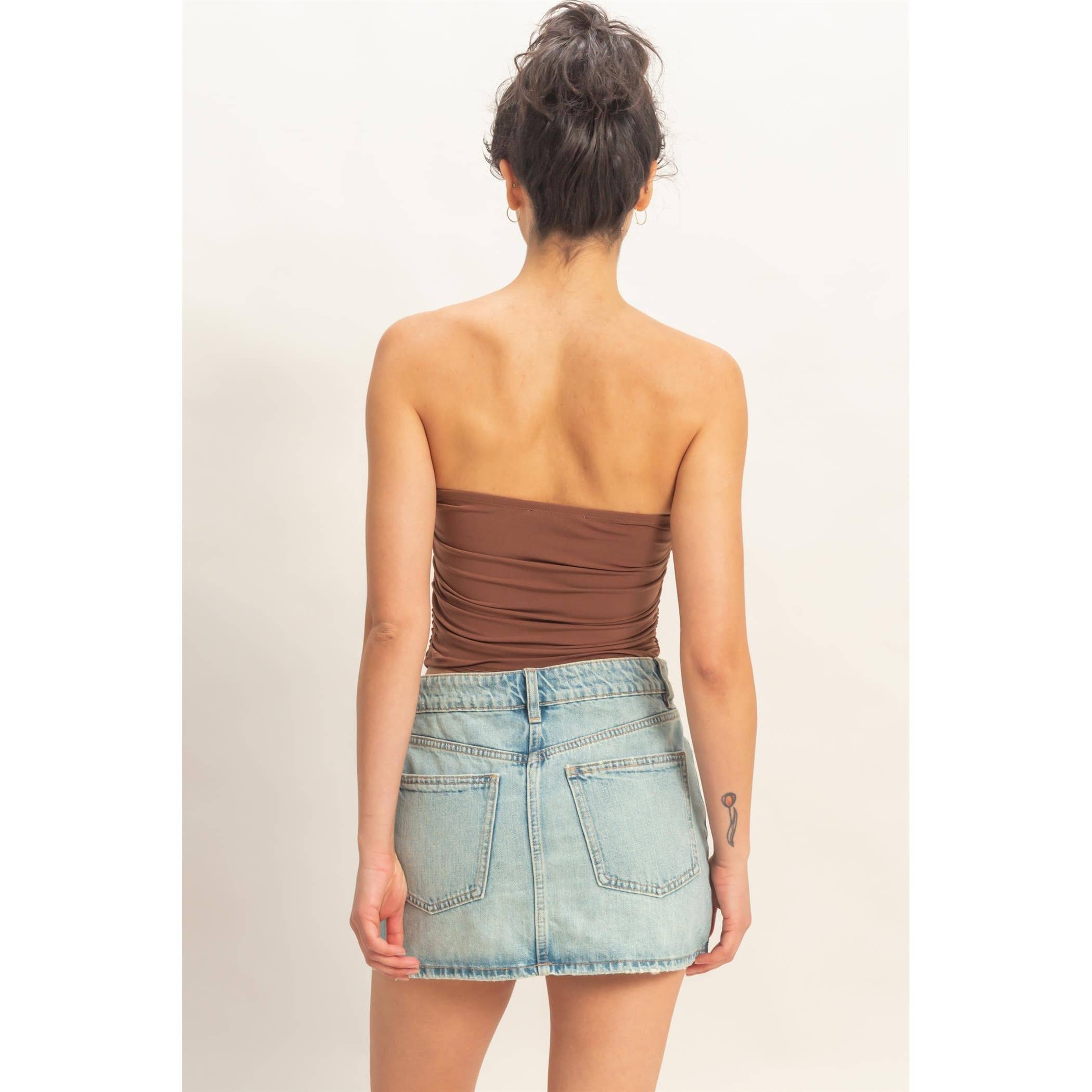 Essential Tube Top- Cocoa