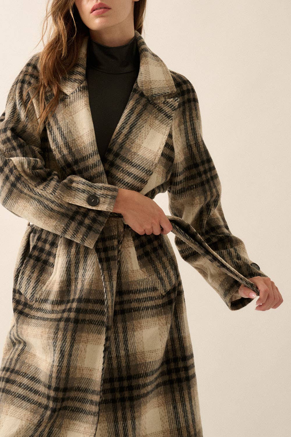 Cedar Lane Plaid Coat
