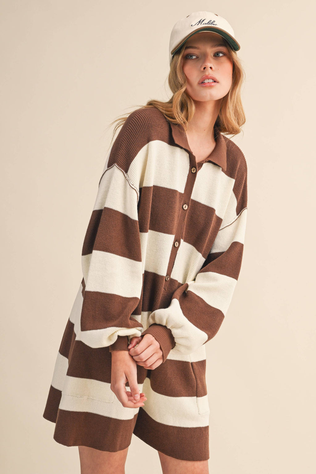 City Errands Stripe Romper