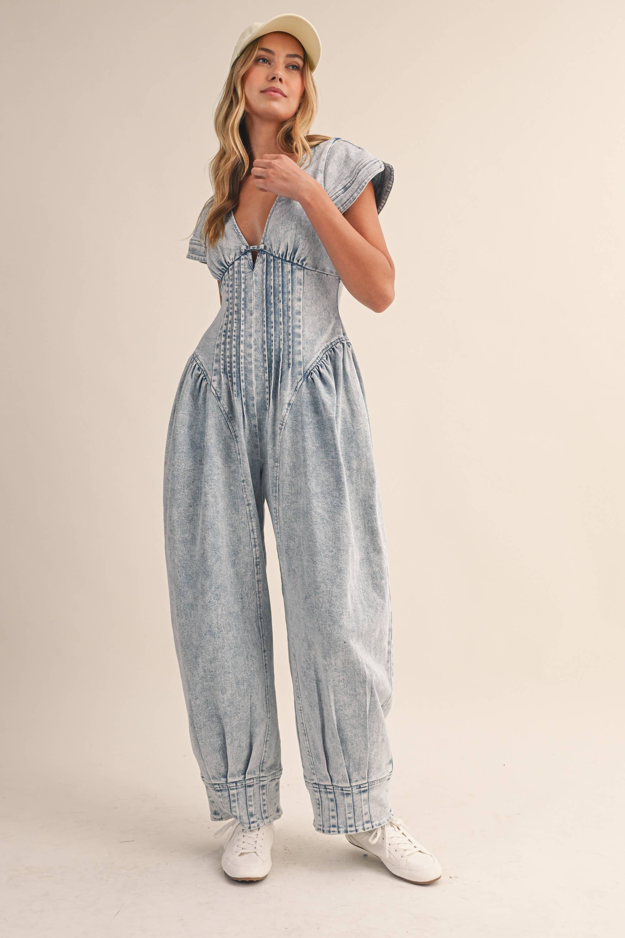 The Blair Jumpsuit- Light Wash