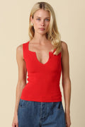 Firecracker Ribbed Tank