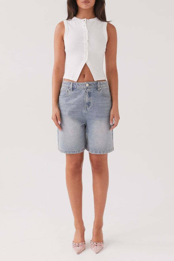 Sloane Ribbed Tank- Sugar