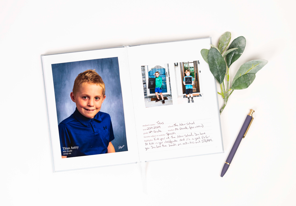 School Memory Book | Durable School Photo Book: Pink