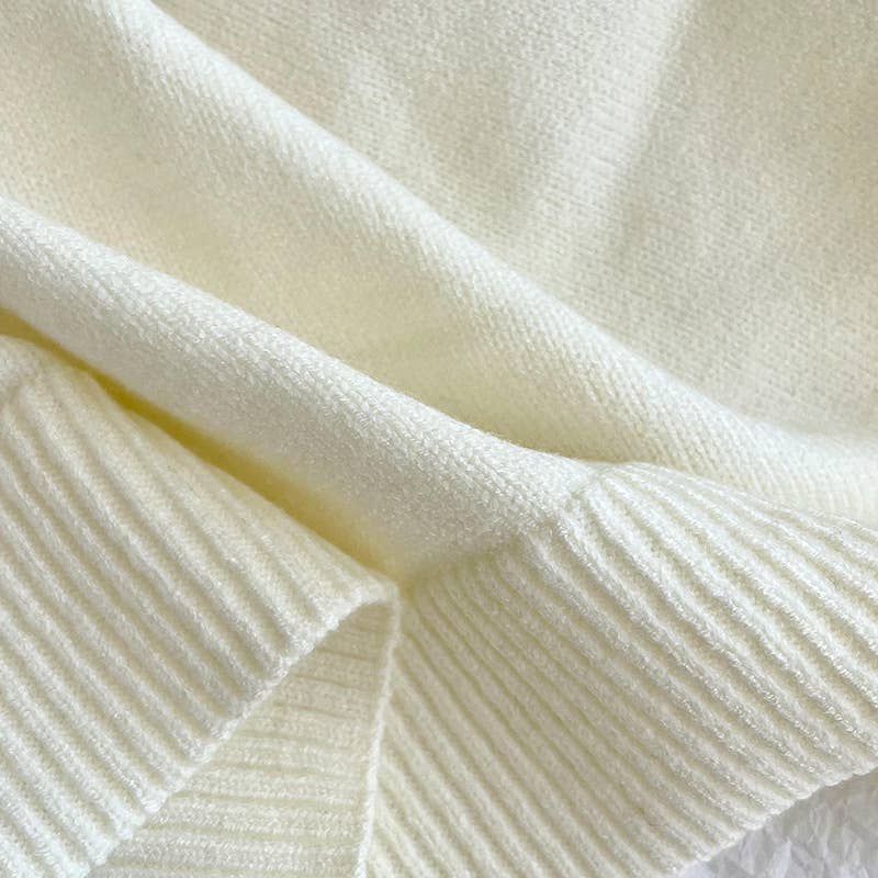 Layering Knit Wrap- Cream