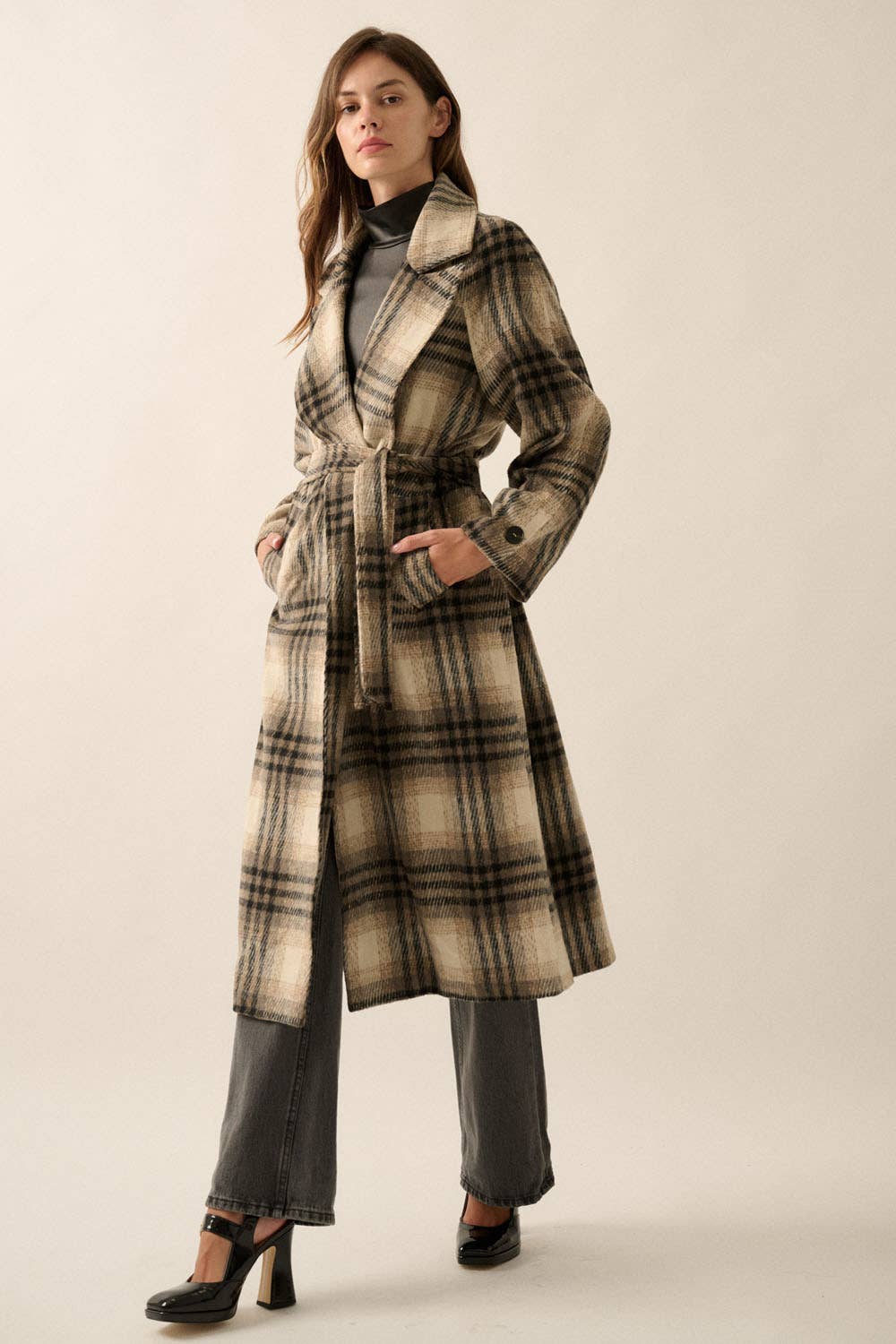 Cedar Lane Plaid Coat