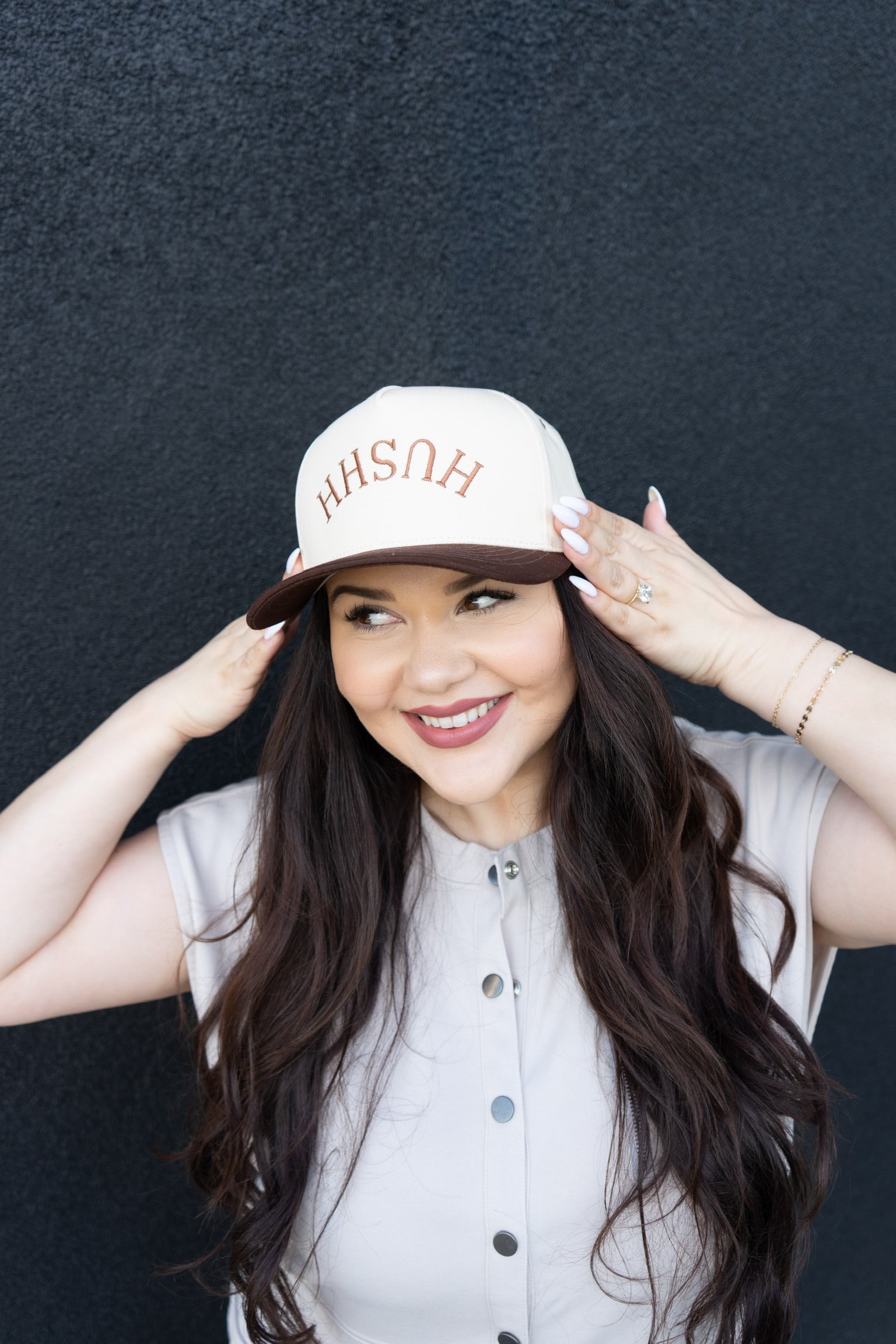 HUSHH Embroidered Trucker Hat