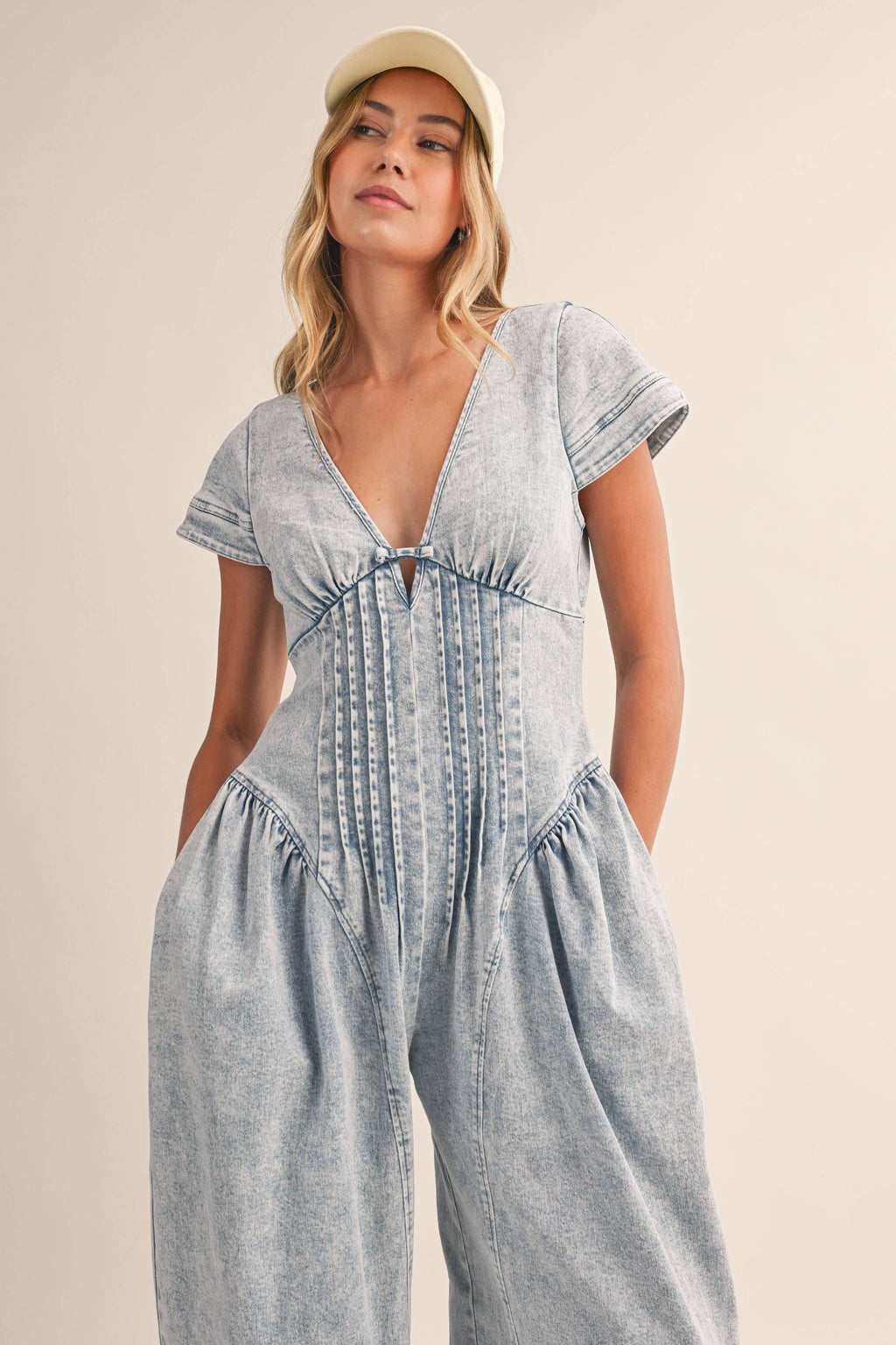 The Blair Jumpsuit- Light Wash