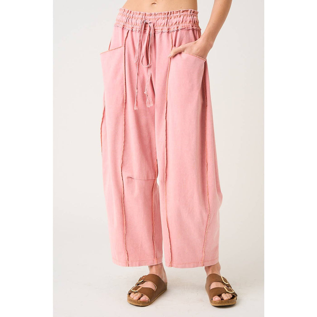 Strawberry Matcha Barrel Pants