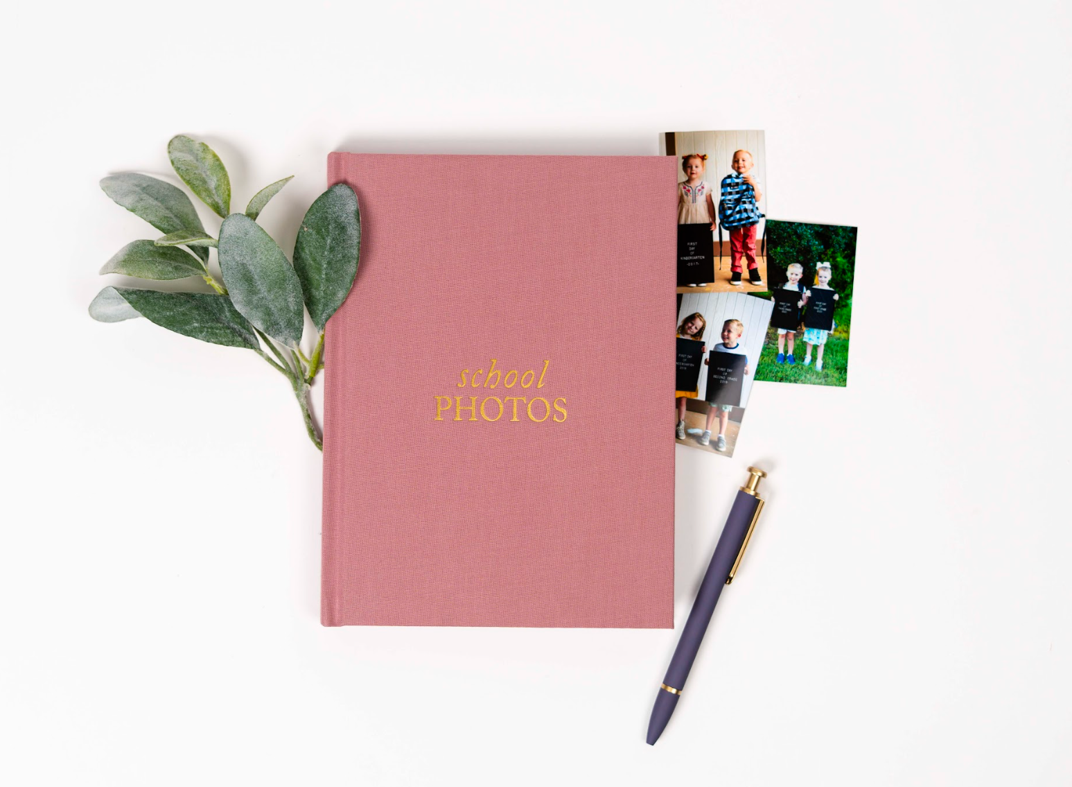 School Memory Book | Durable School Photo Book: Pink