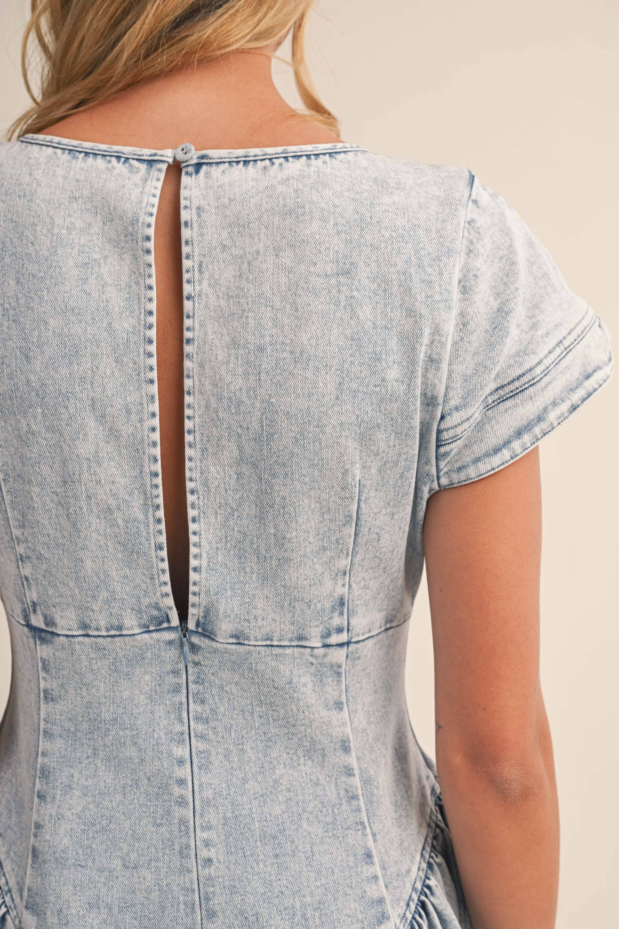 The Blair Jumpsuit- Light Wash