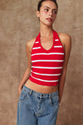 Red Hot Summer Halter Top