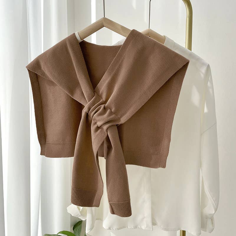 Layering Knit Wrap – Camel
