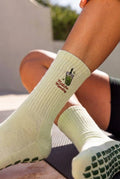 Matcha Monday Grip Socks