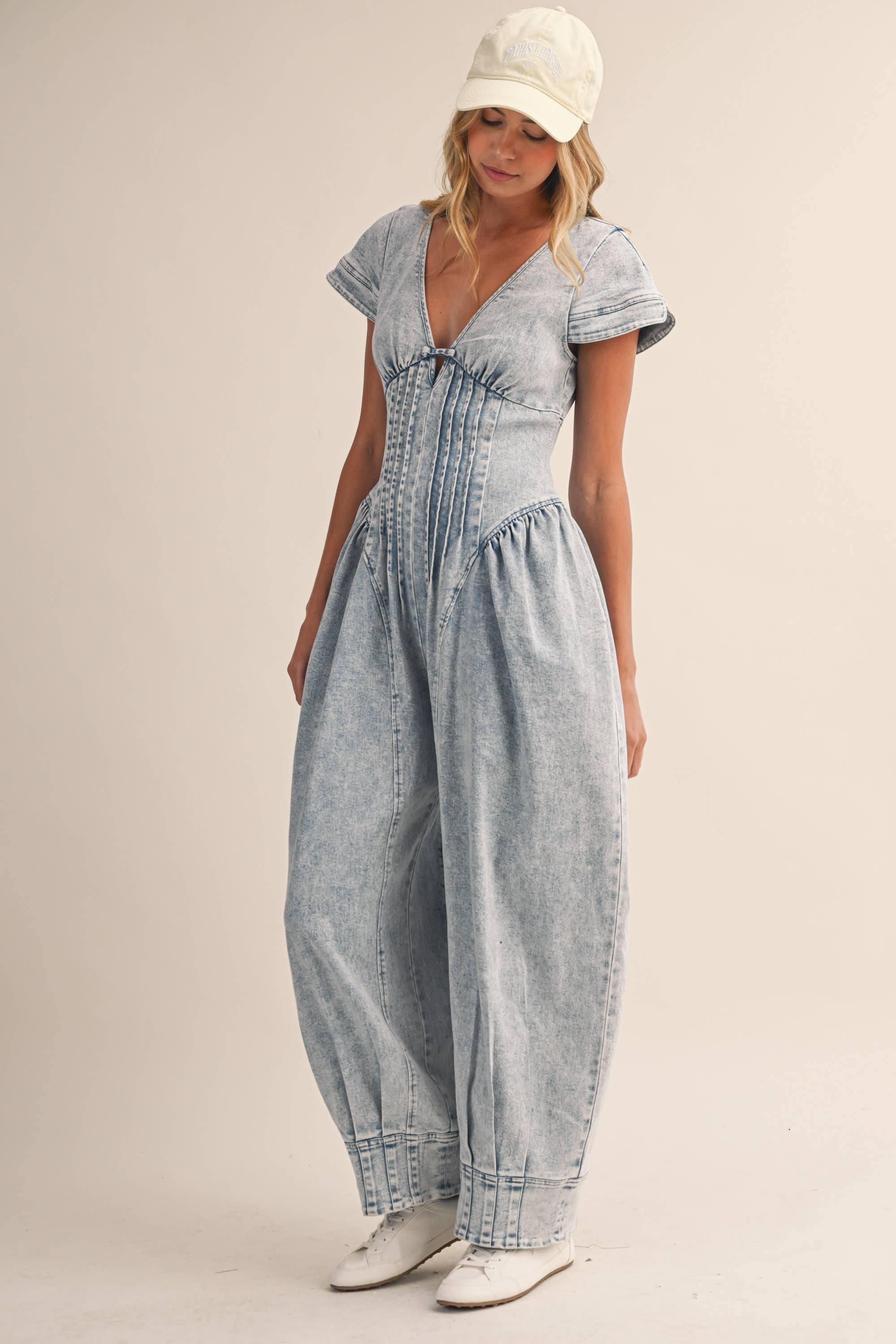 The Blair Jumpsuit- Light Wash