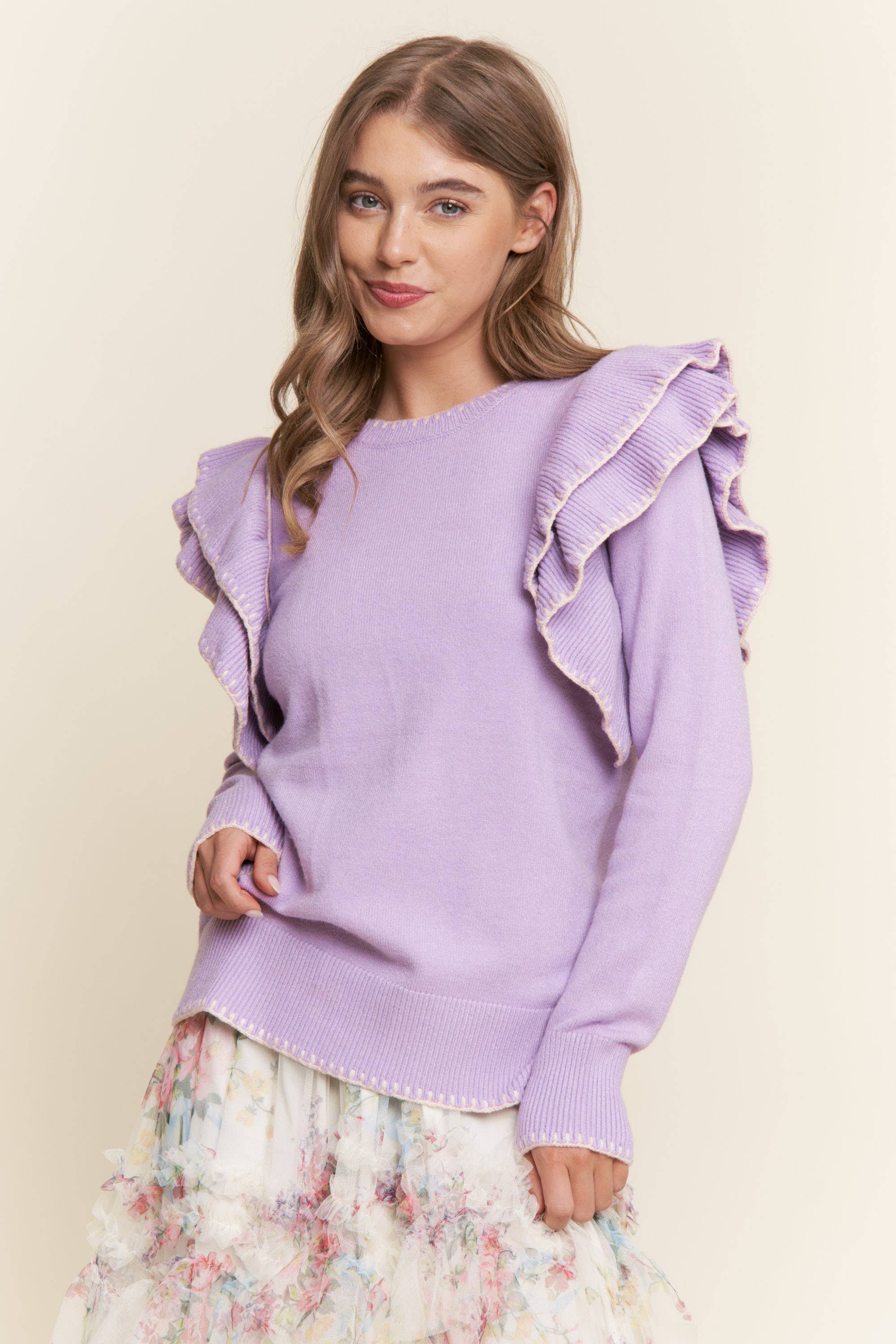 Amara Ruffle Knit