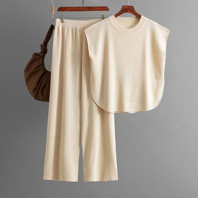 Everyday Knit Set- Cream