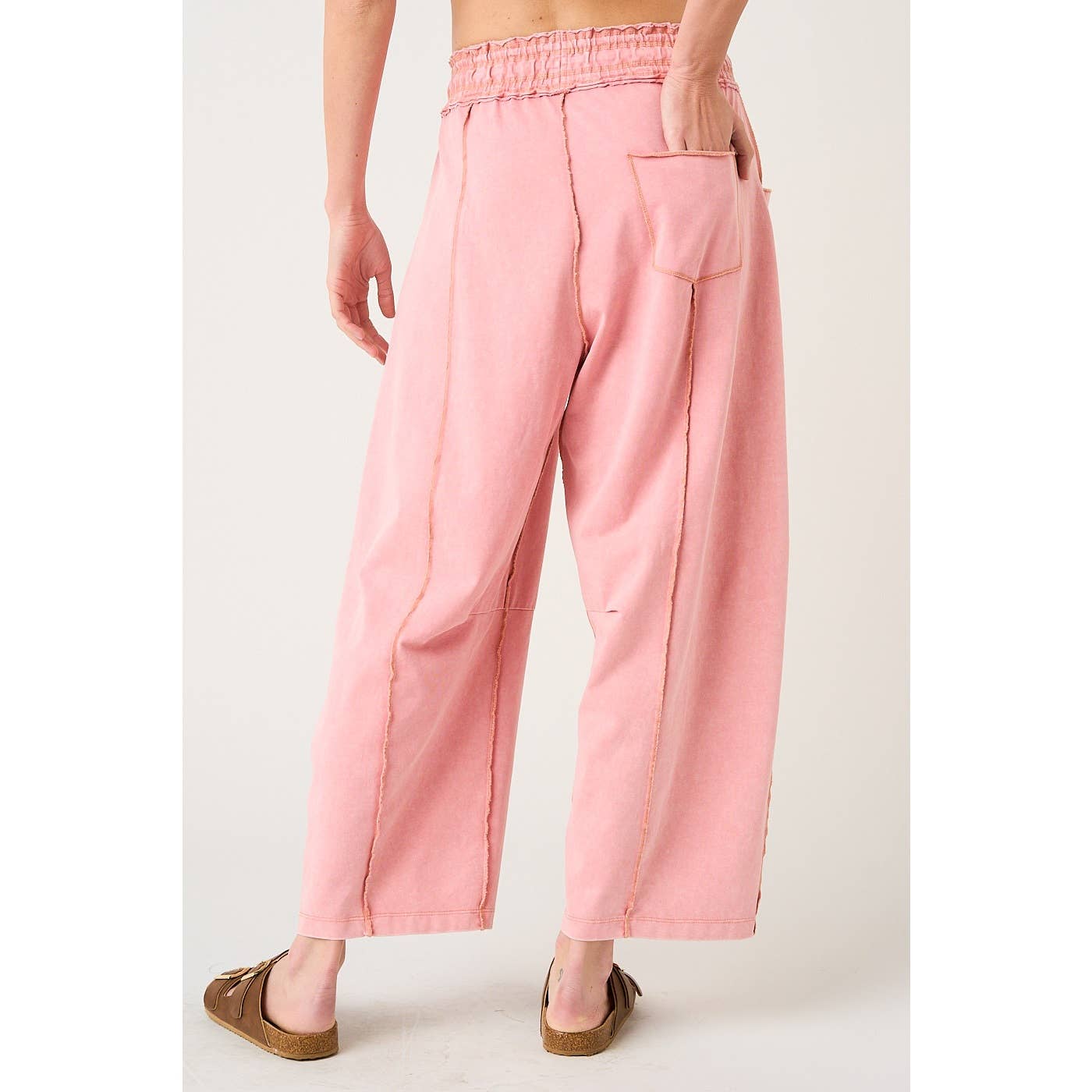Strawberry Matcha Barrel Pants