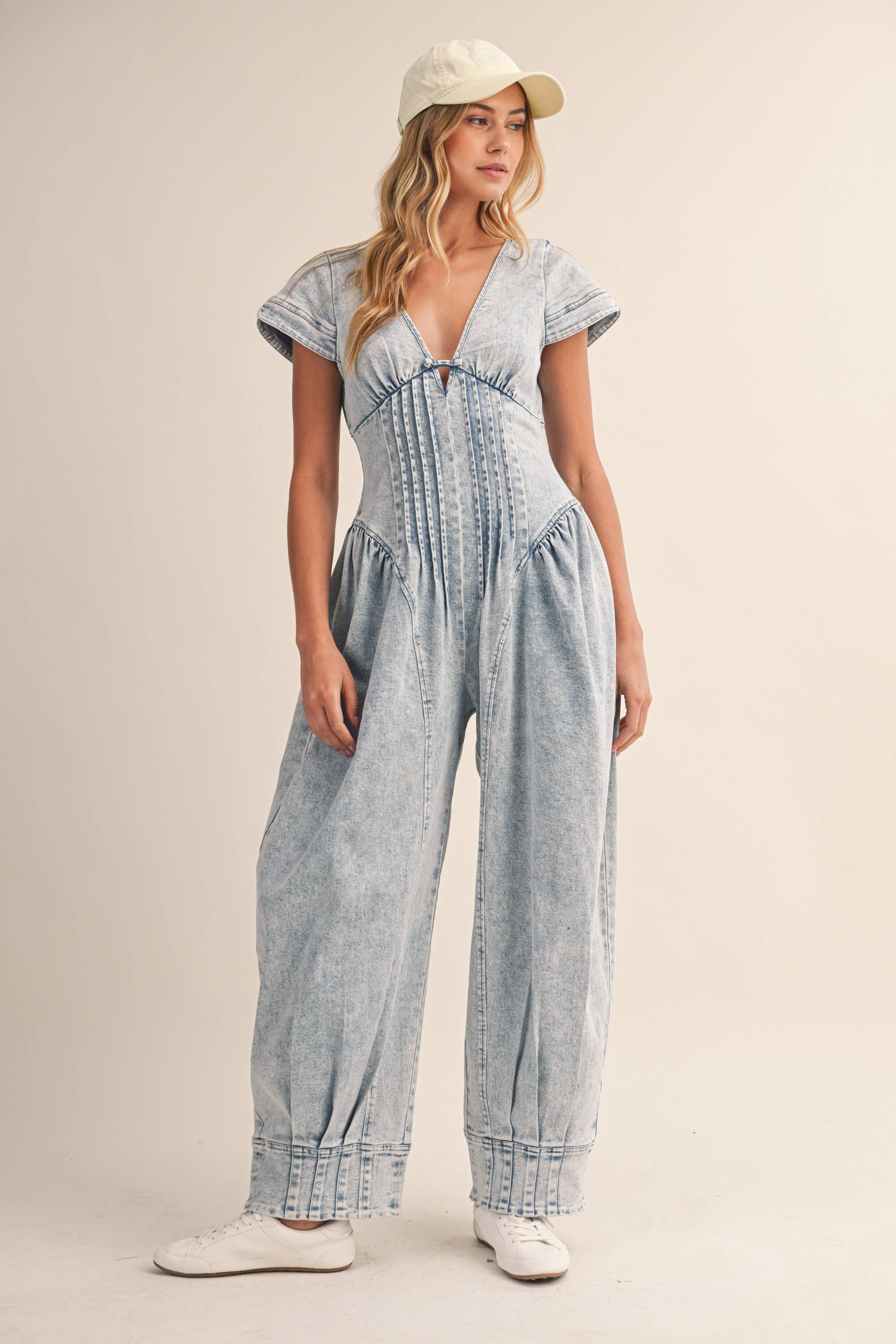 The Blair Jumpsuit- Light Wash