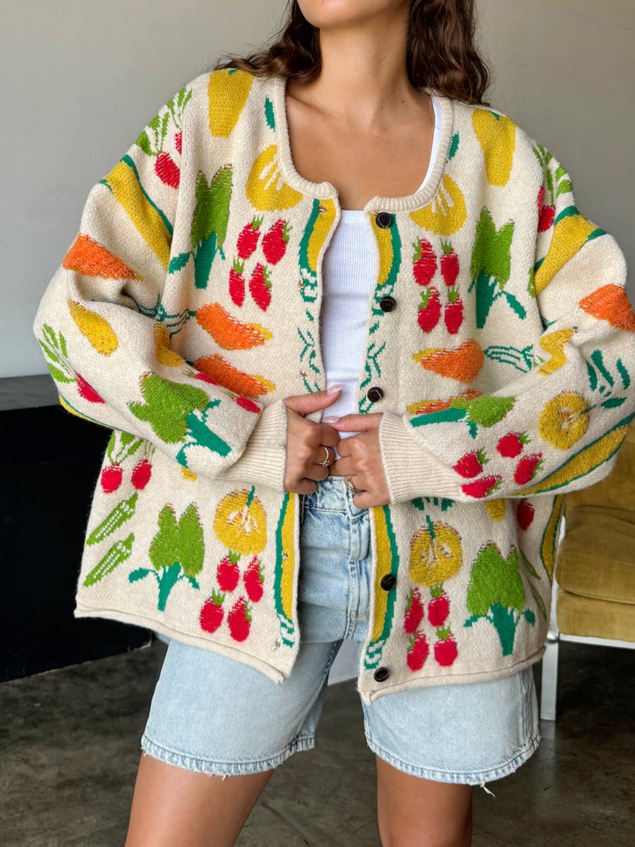 Veggie Knit Cardigan