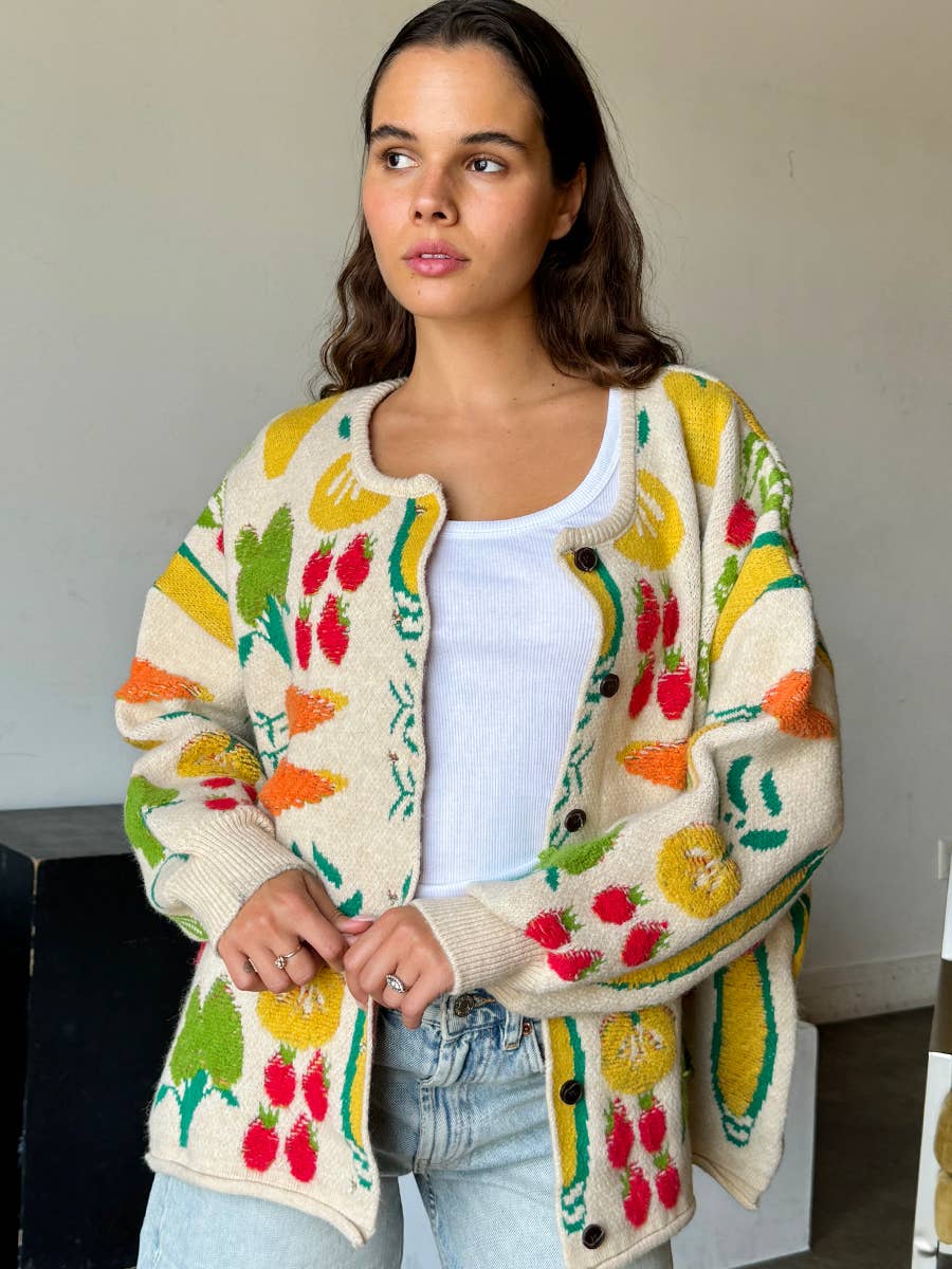 Veggie Knit Cardigan