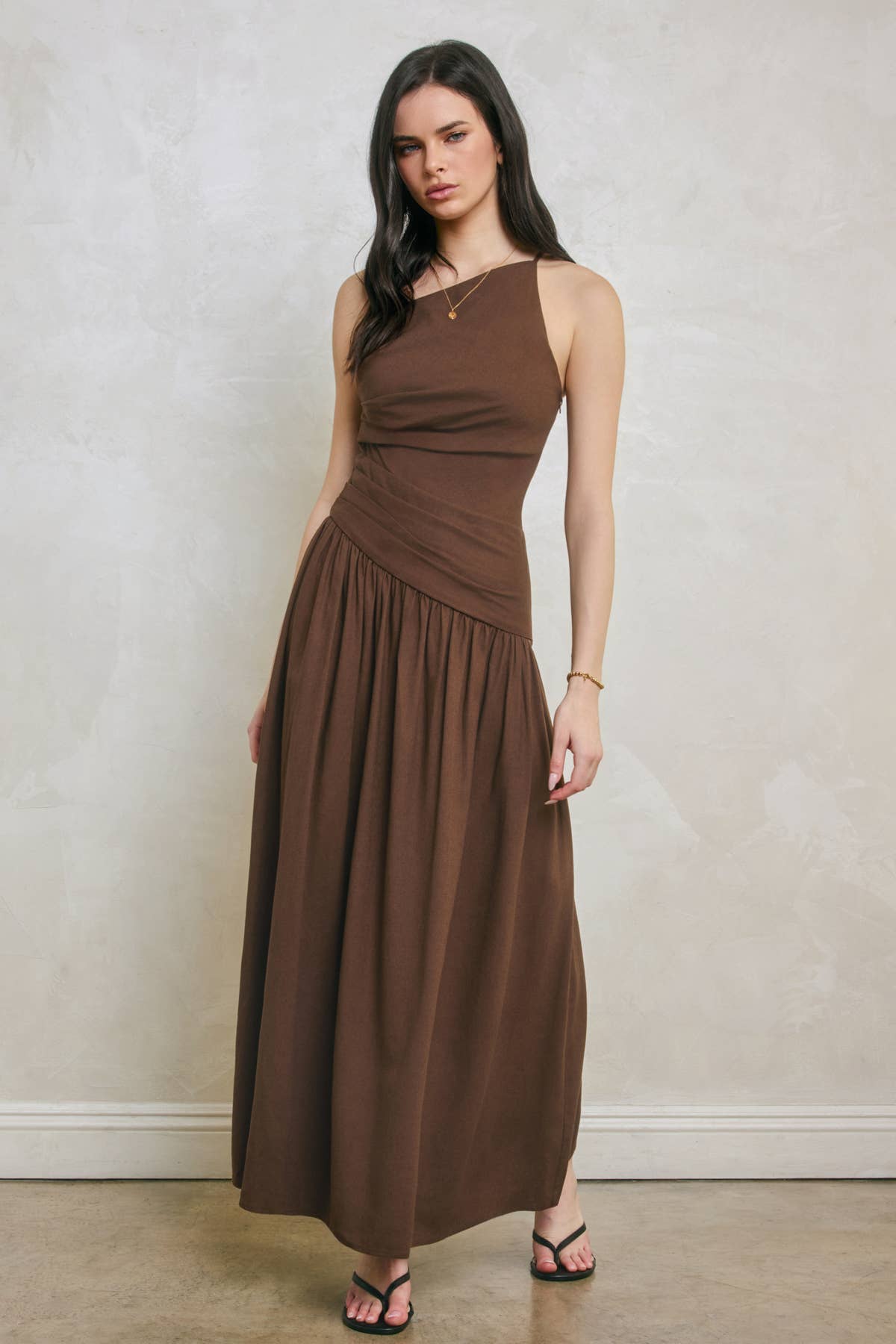 Toffee Drape Maxi