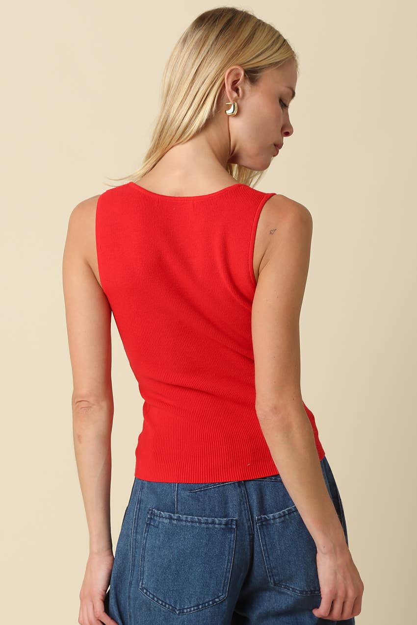 Firecracker Ribbed Tank