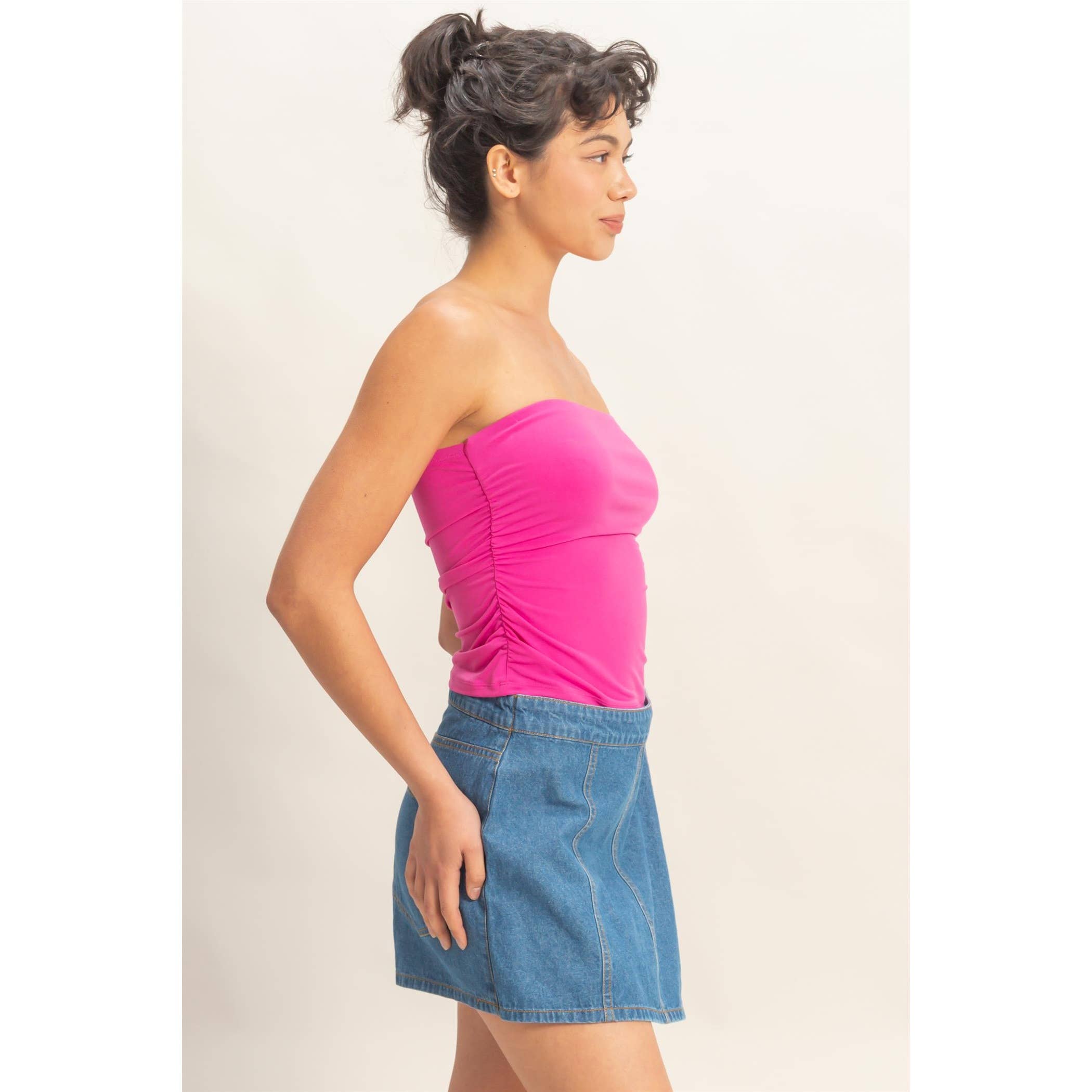 Essential Tube Top- Poppy