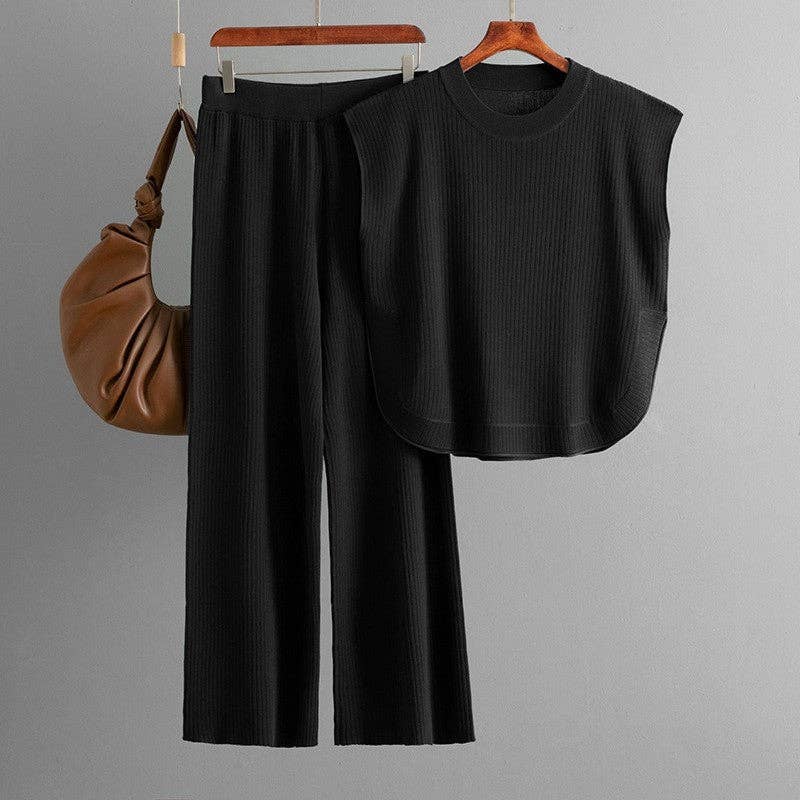 Everyday Knit Set- Black