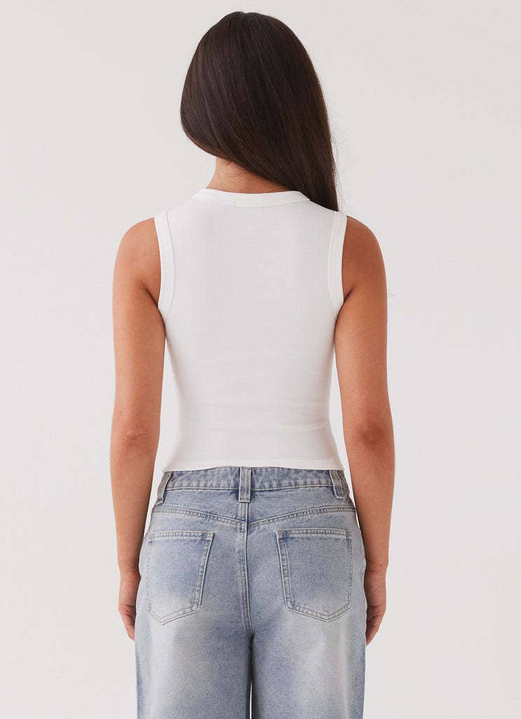 Sloane Ribbed Tank- Sugar