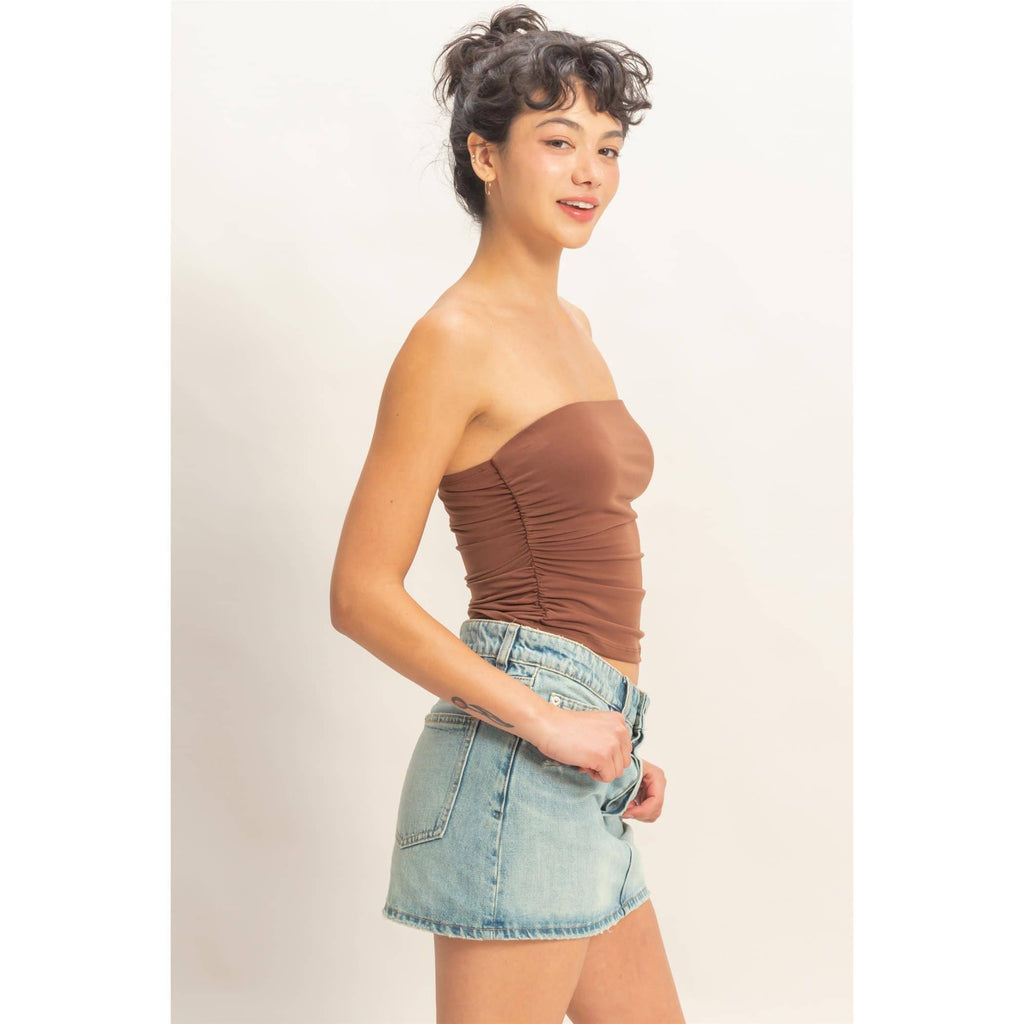 Essential Tube Top- Cocoa