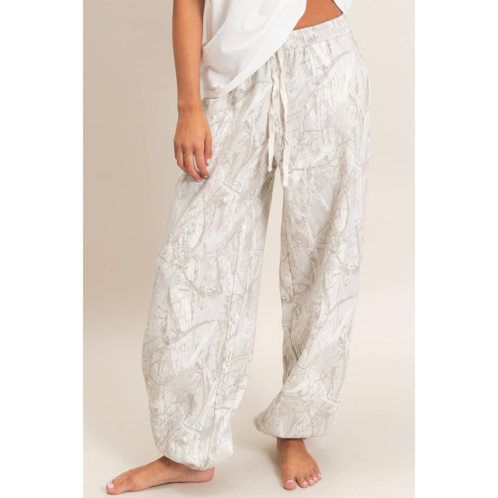 Camouflage Print Jogger Pants