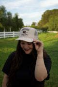 Farmers Market Social Club Trucker Hat- Tan