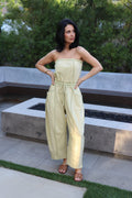 Matcha Barrel Leg Jumpsuit