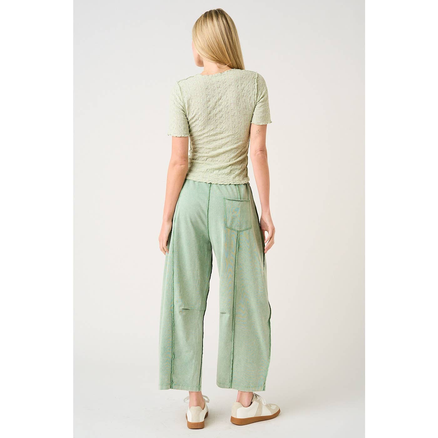 Green Tea Barrel Pants