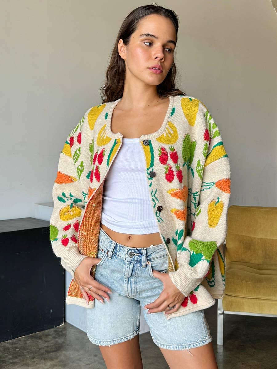 Veggie Knit Cardigan