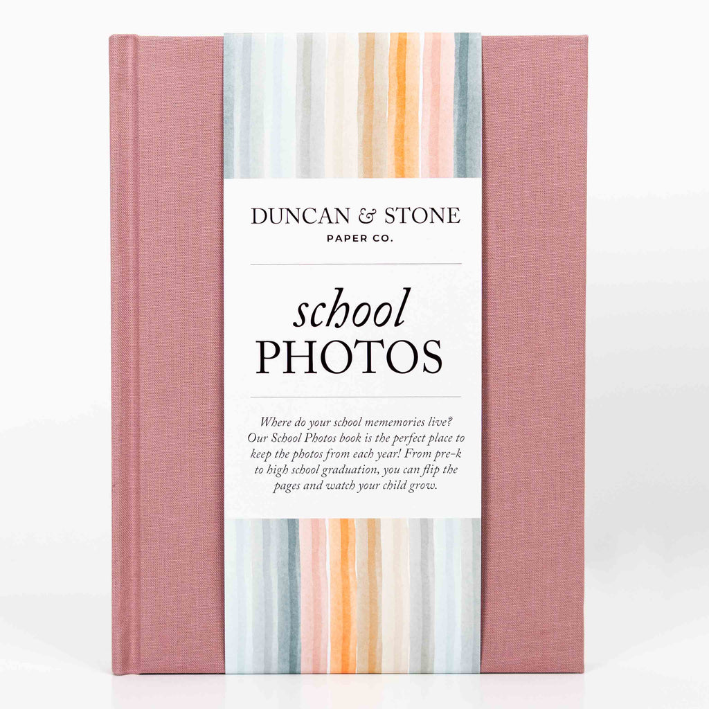 School Memory Book | Durable School Photo Book: Pink