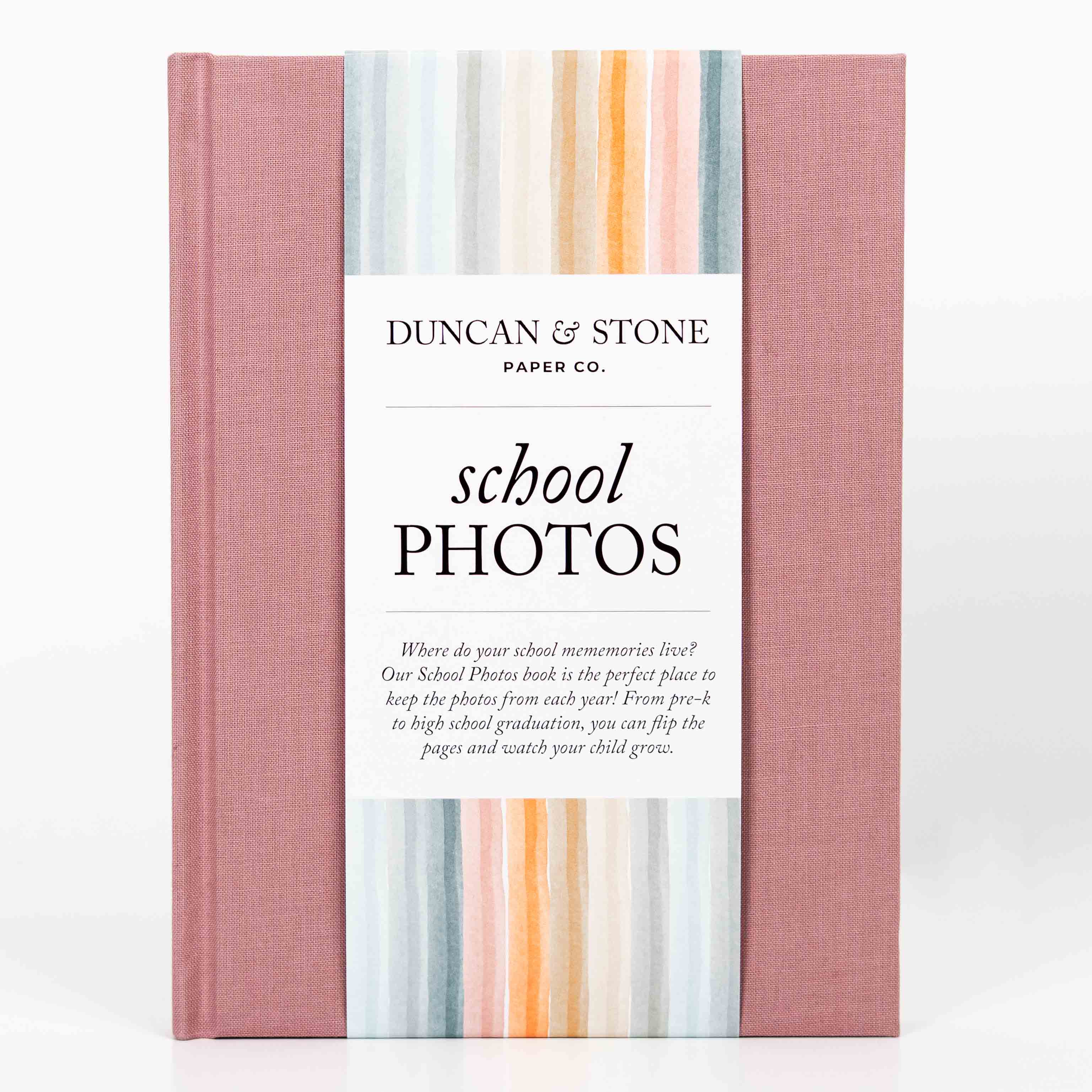 School Memory Book | Durable School Photo Book: Pink