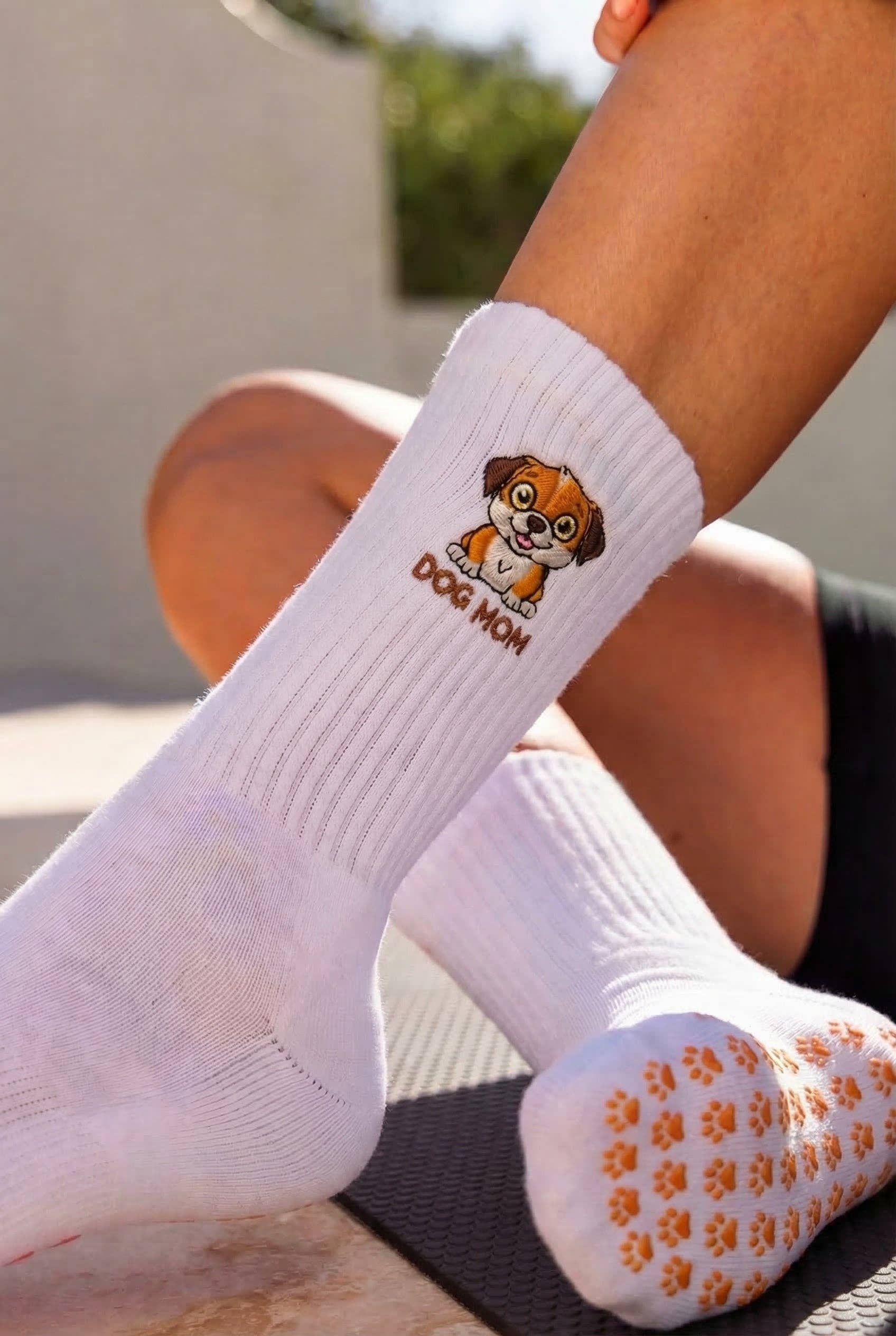 Dog Mom Grip Socks