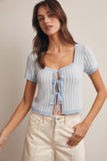 Skyline Tie Front Knit