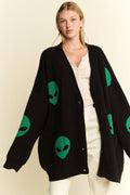 Out of This World Cardigan- Black