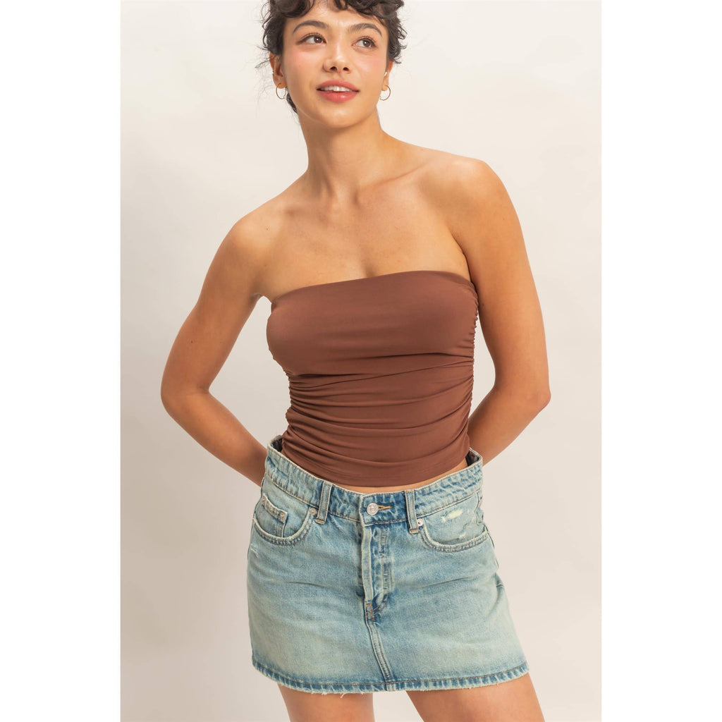 Essential Tube Top- Cocoa