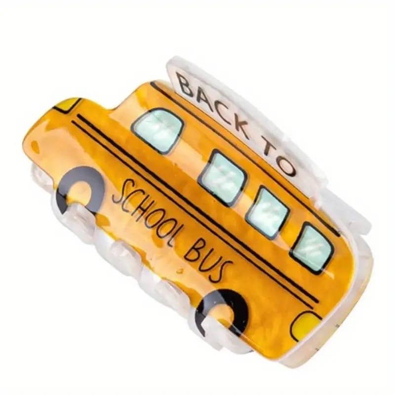 Back to School Hair Clips: School Bus 🚌