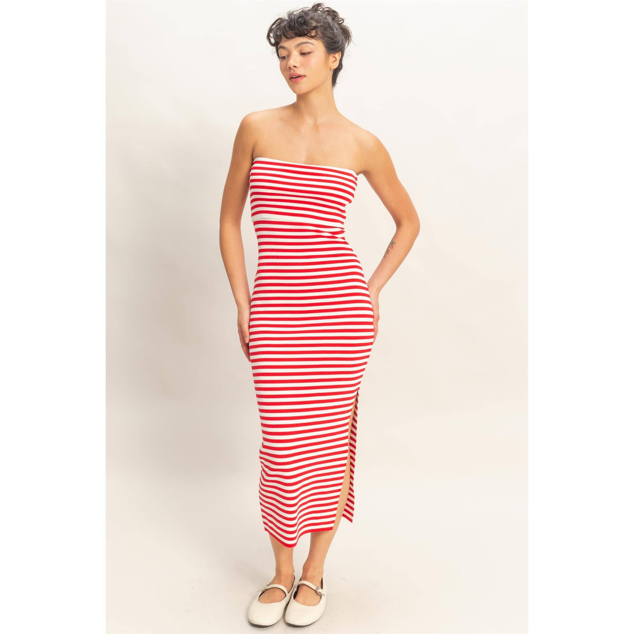 Cherry Cola Stripe Dress