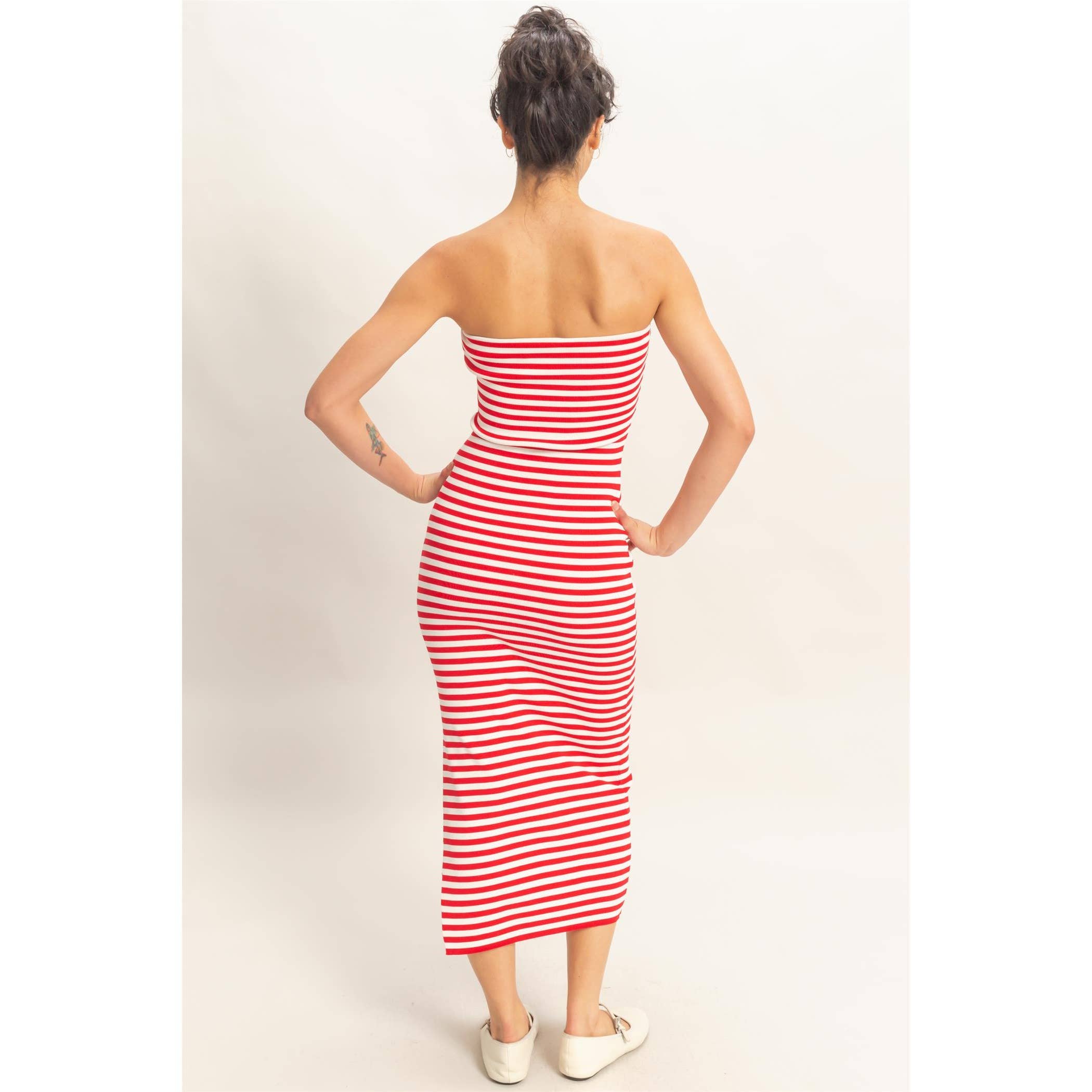 Cherry Cola Stripe Dress