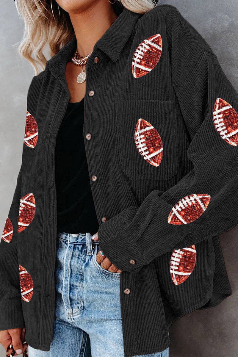 Game Day Corduroy Shacket