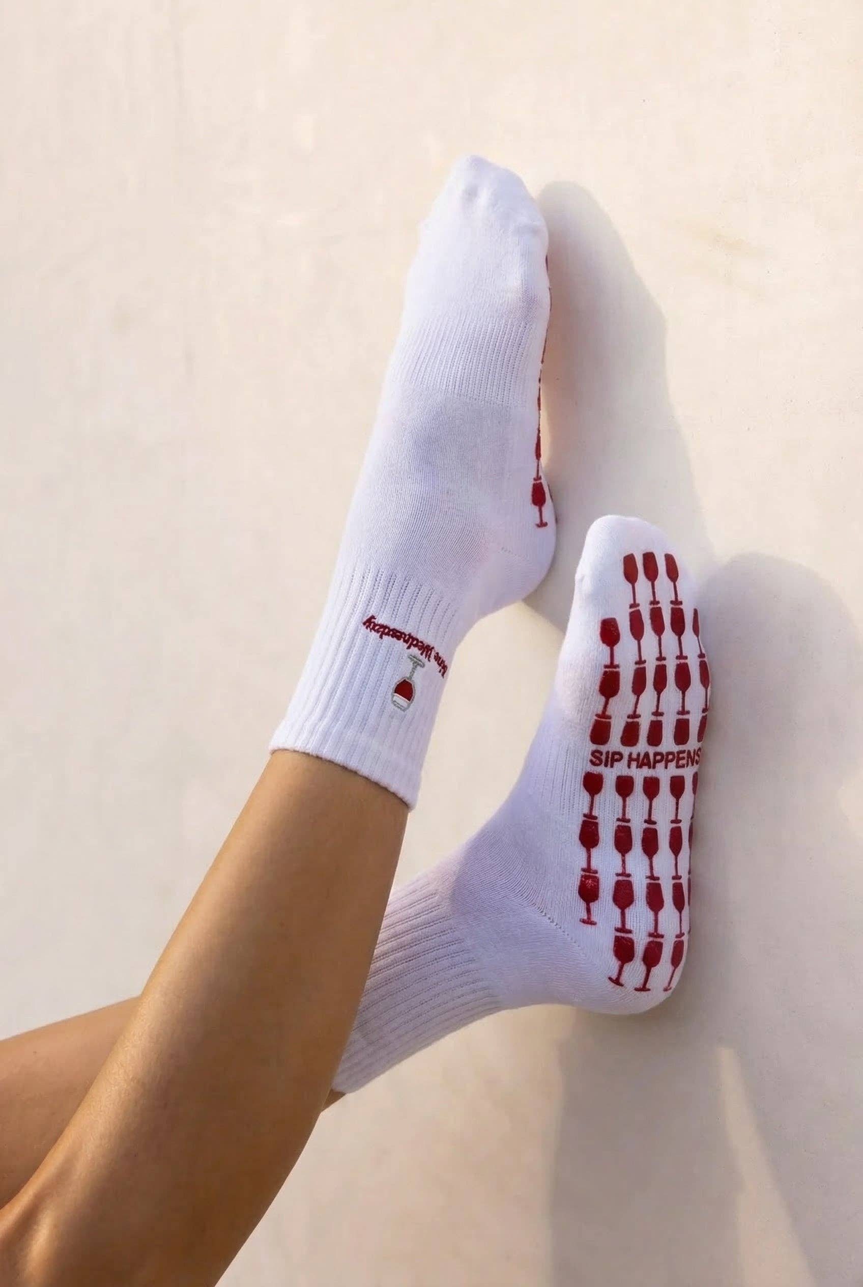 Wine Wednesday Grip Socks